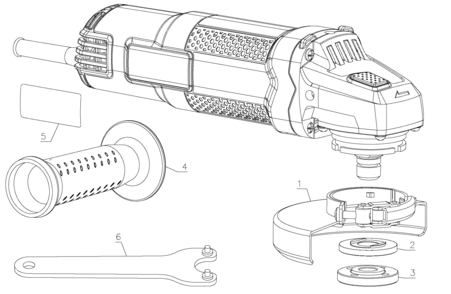 Part Location Diagram of 90604844 DeWALT SA BAFFLE, LID FOR GRINDING WH